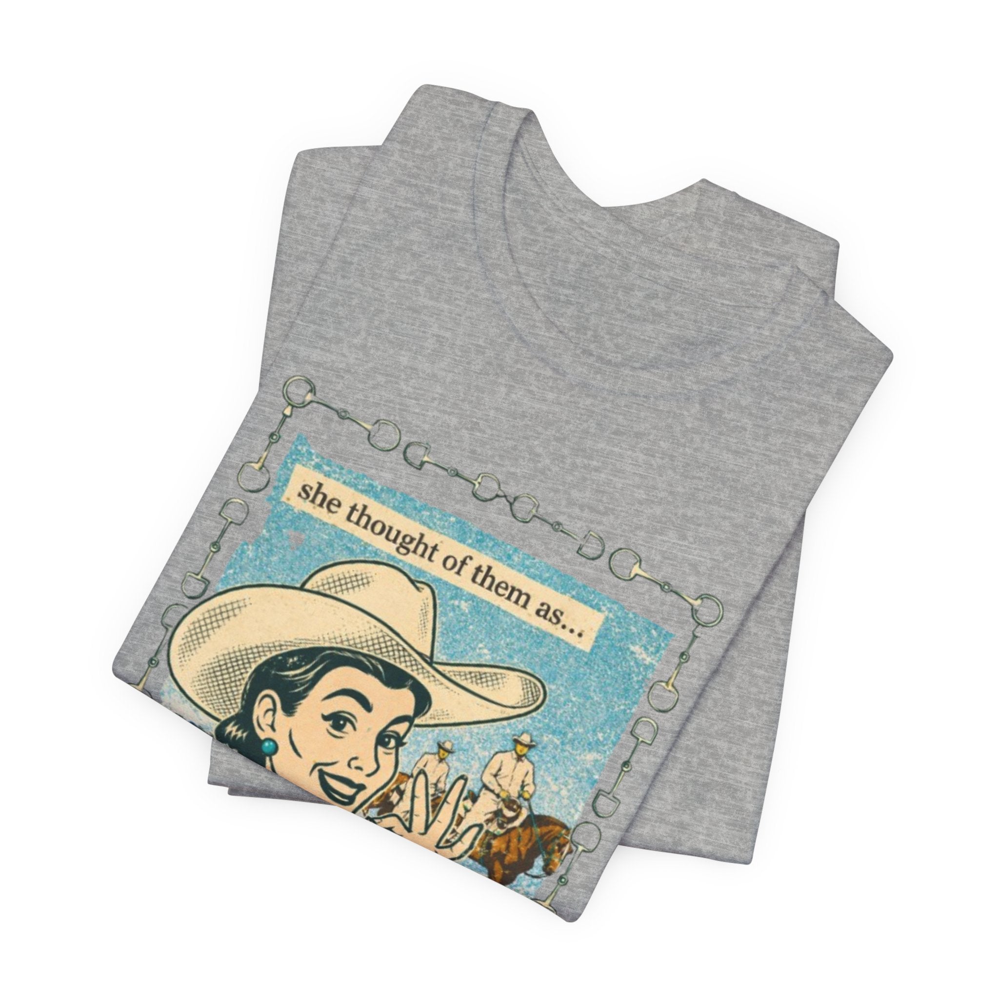 Cowgirl Retro Tee — "She Thought of Them As… a 4-H Project"