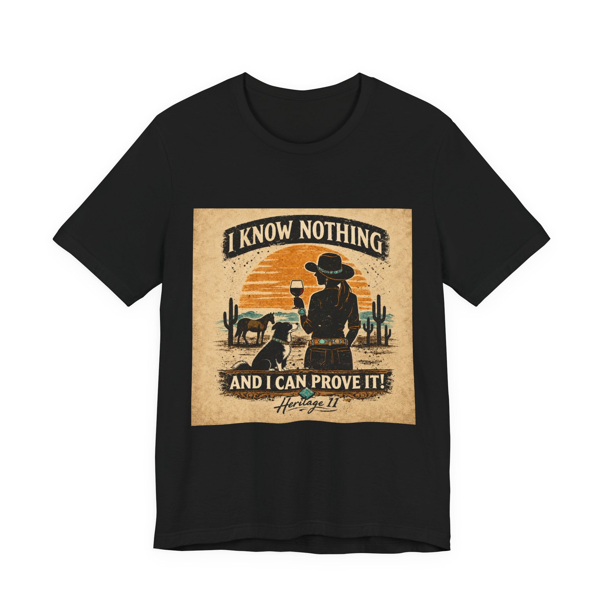I Know Nothing Cowboy Tee — Vintage Western Graphic T-Shirt
