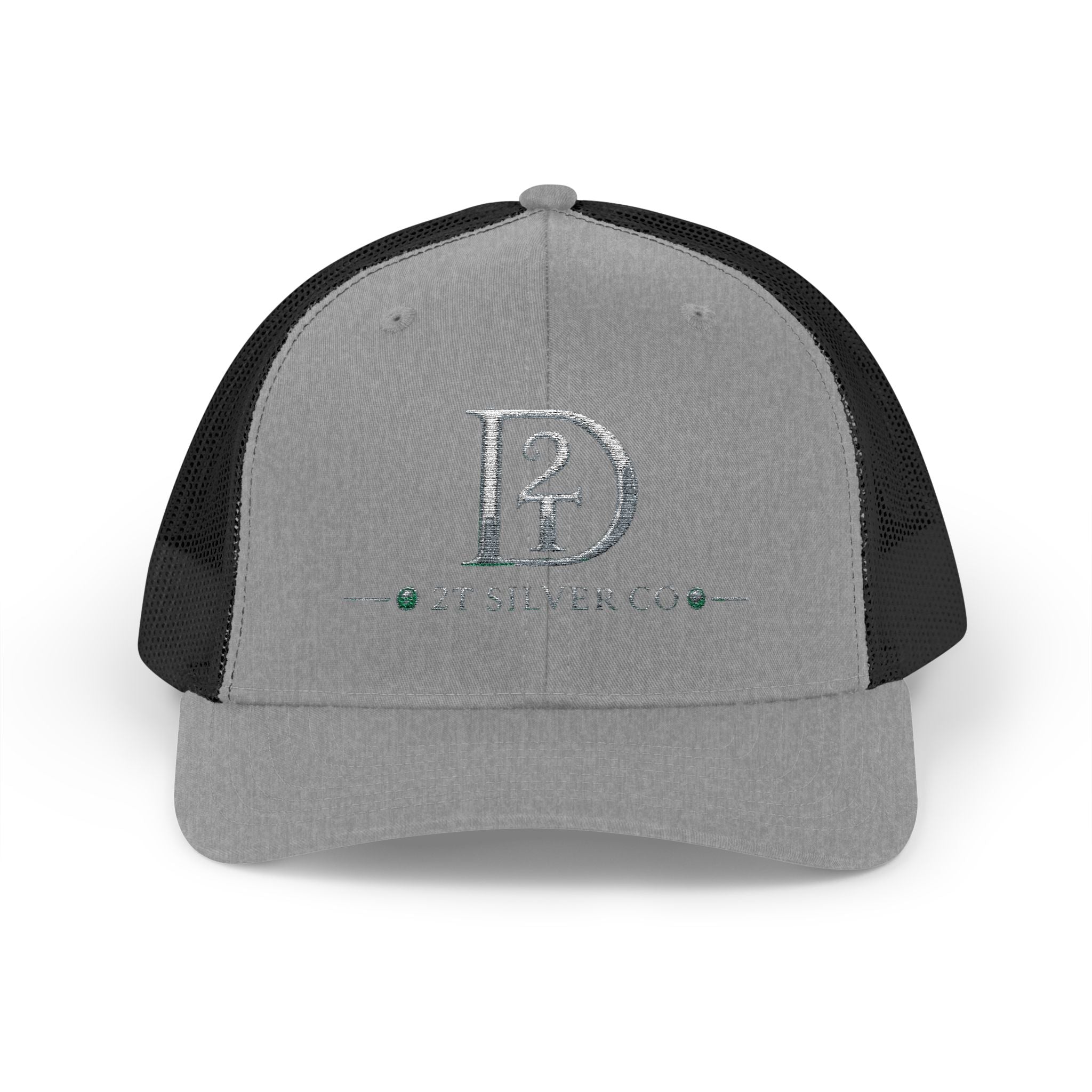 D2 Silver Co. Logo Snapback Trucker Cap — Branded Mesh Baseball Hat