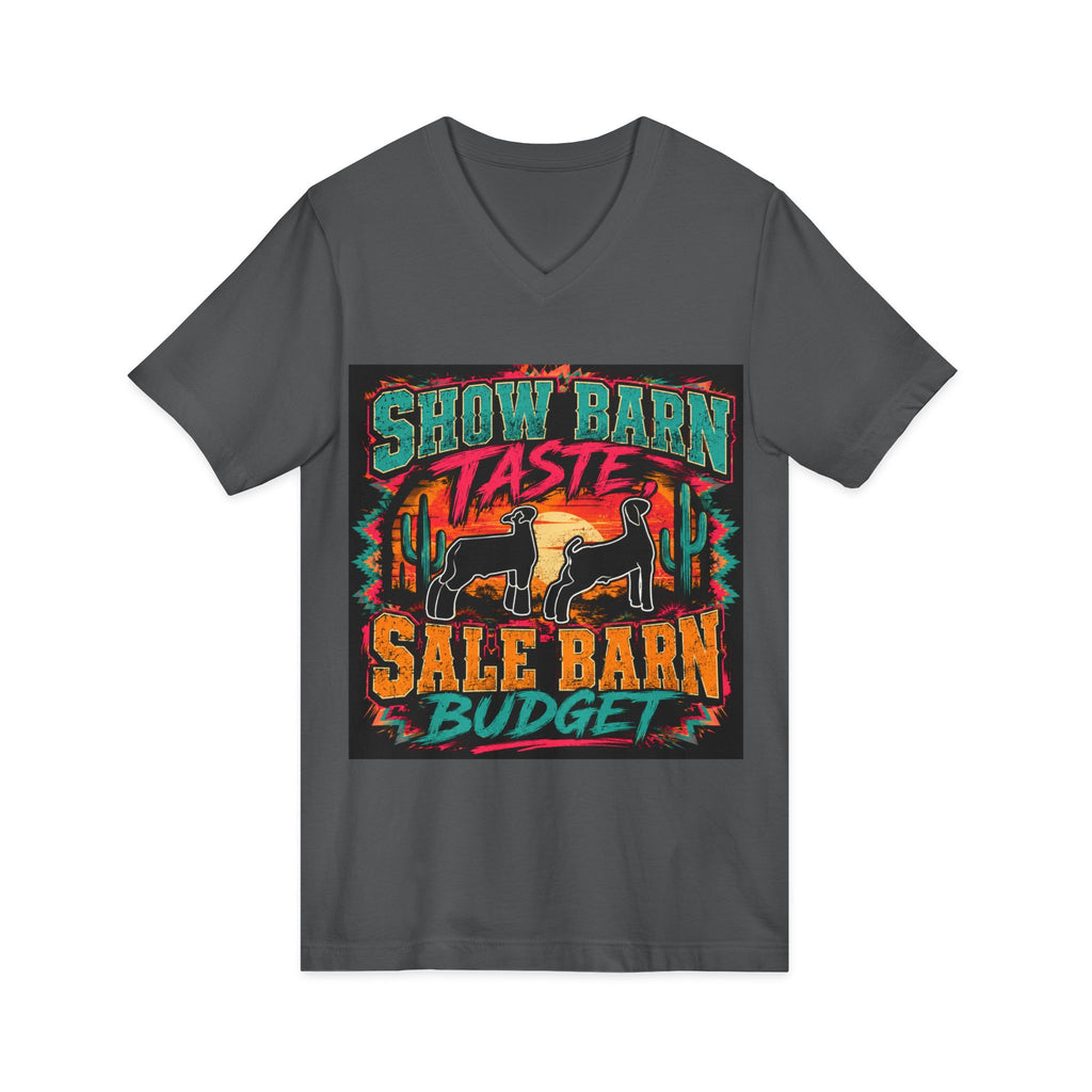 Unisex Jersey Short Sleeve V-Neck Tee
