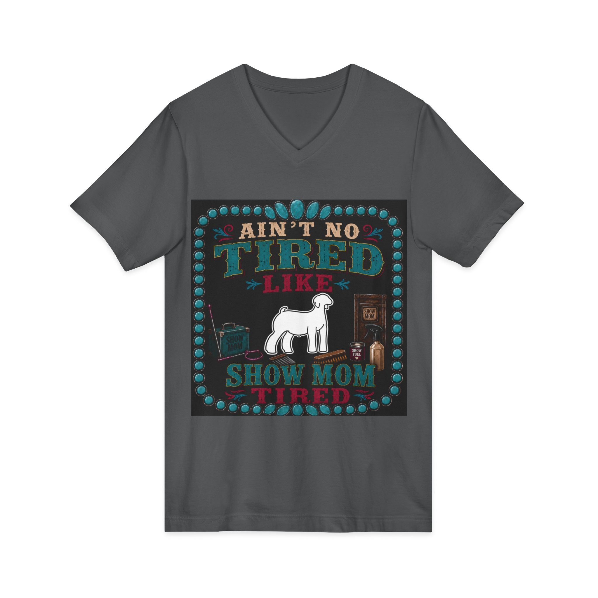 Unisex Jersey Short Sleeve V-Neck Tee