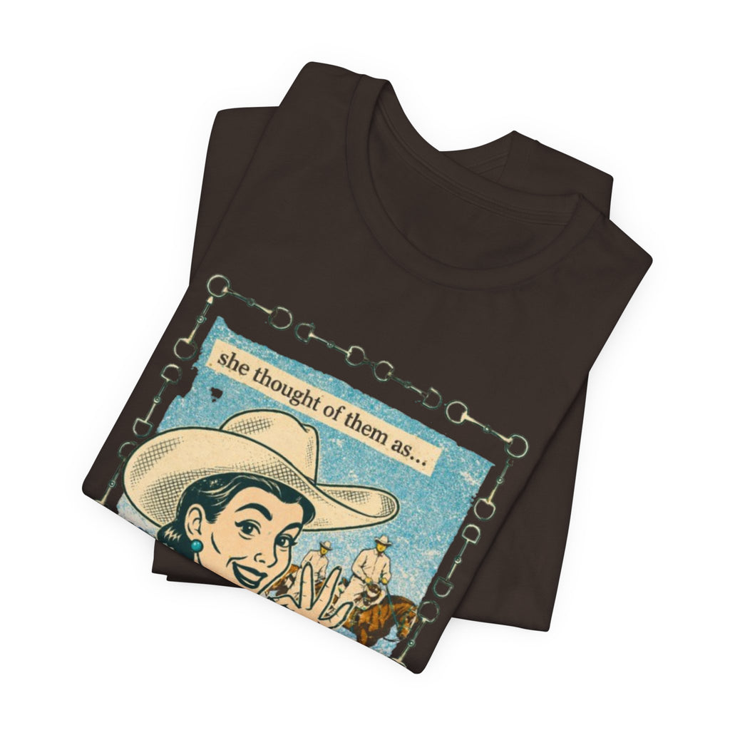 Cowgirl Retro Tee — "She Thought of Them As… a 4-H Project"