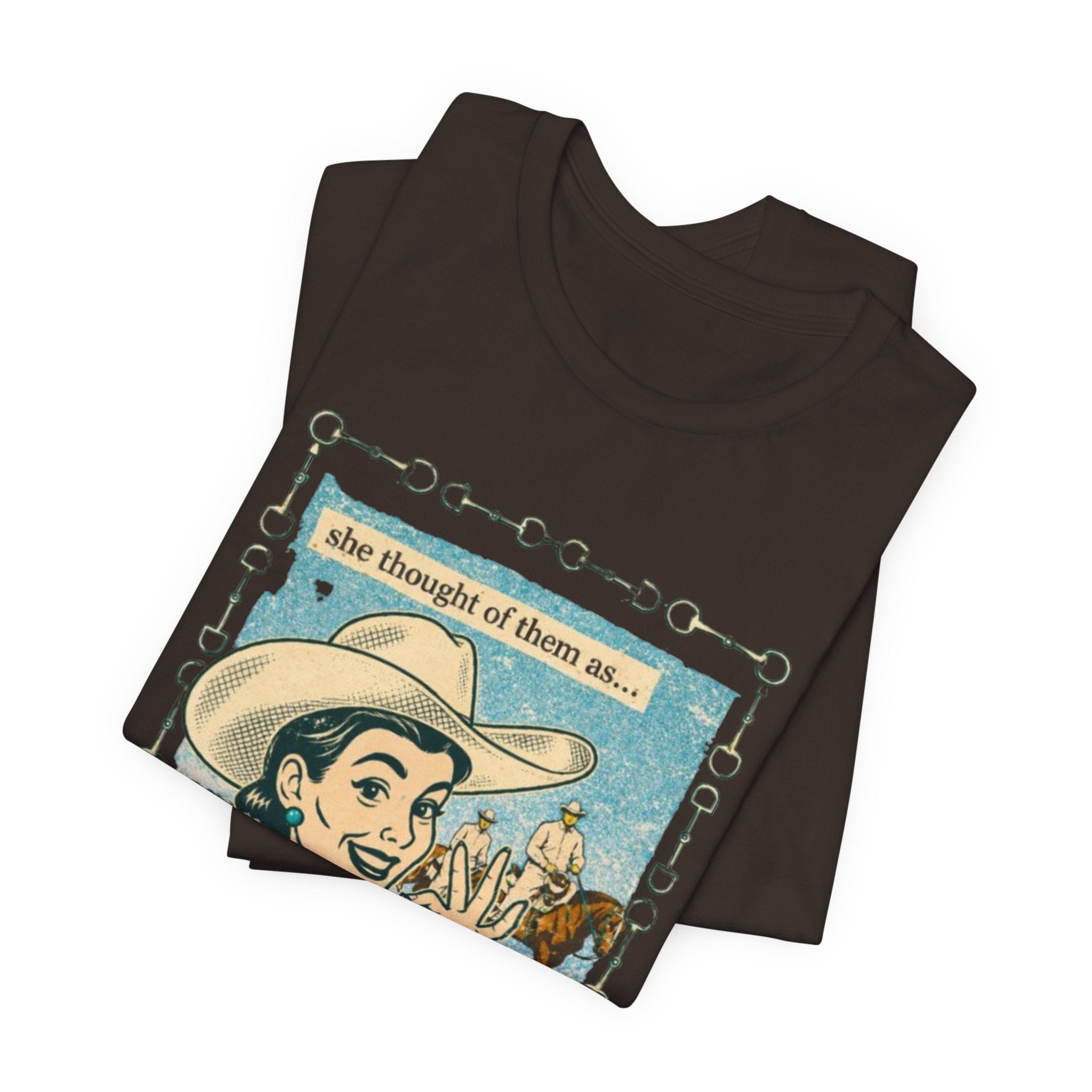 Cowgirl Retro Tee — "She Thought of Them As… a 4-H Project"