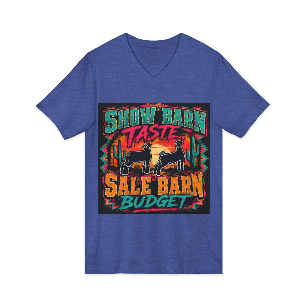 Unisex Jersey Short Sleeve V-Neck Tee