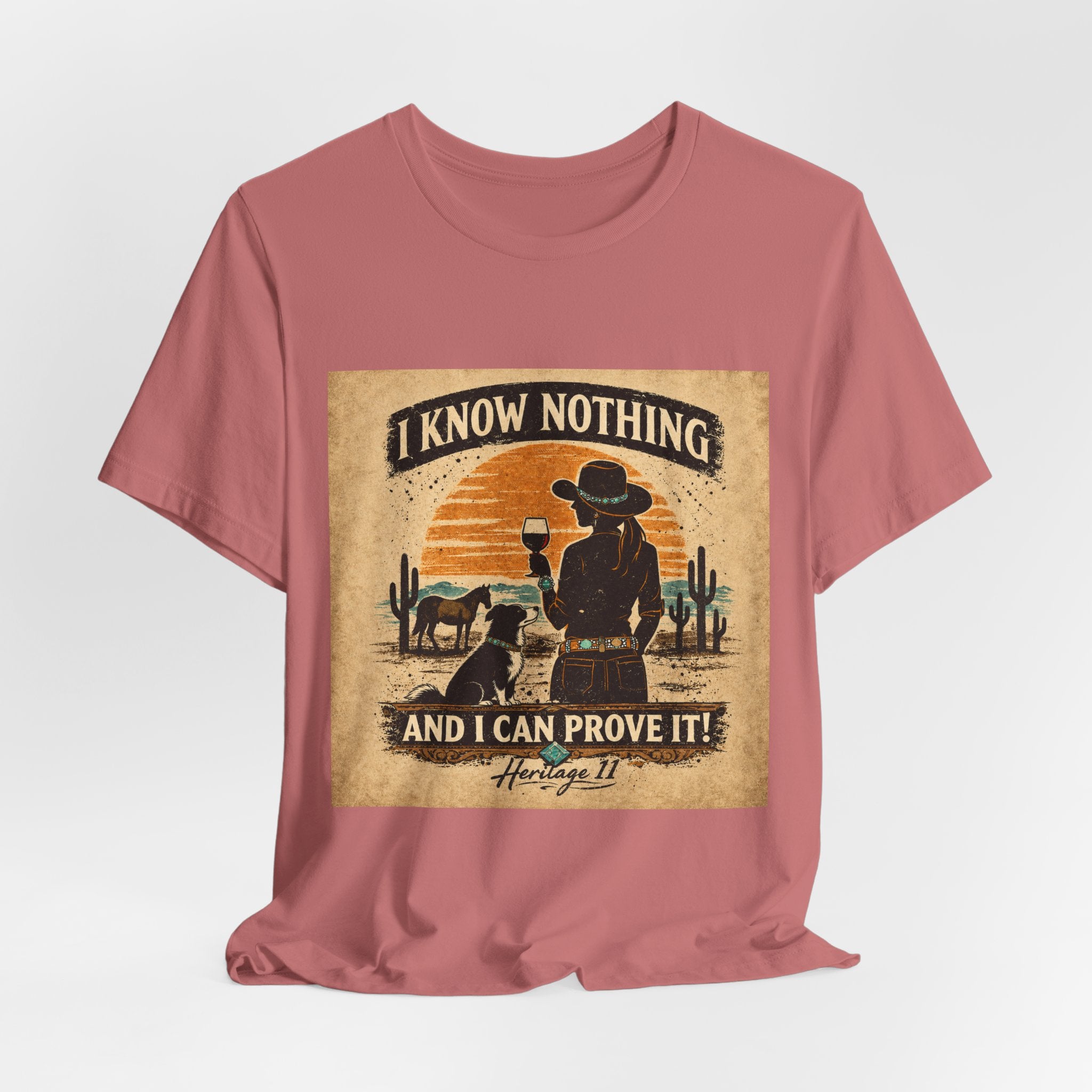 I Know Nothing Cowboy Tee — Vintage Western Graphic T-Shirt
