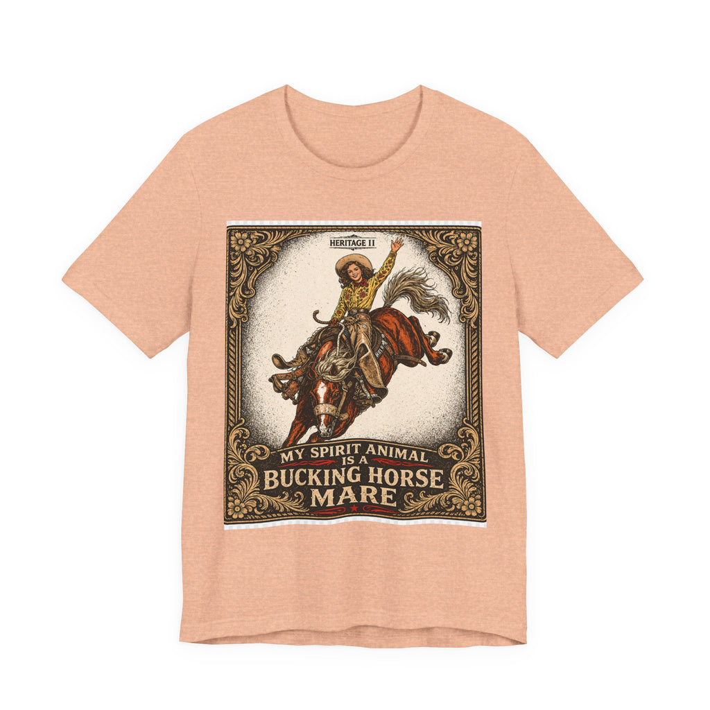 Bucking Horse Mare T-Shirt — Vintage Rodeo My Spirit Animal Graphic Tee