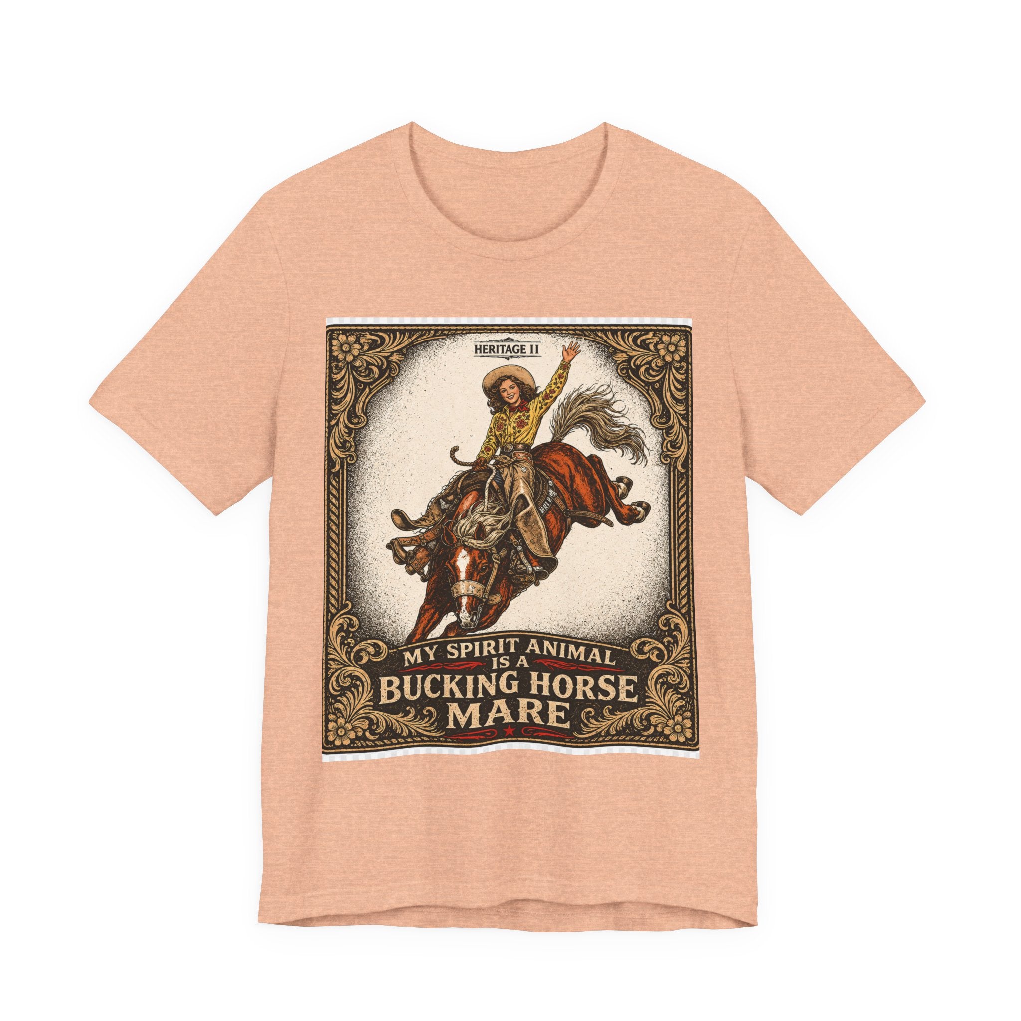 Bucking Horse Mare T-Shirt — Vintage Rodeo My Spirit Animal Graphic Tee