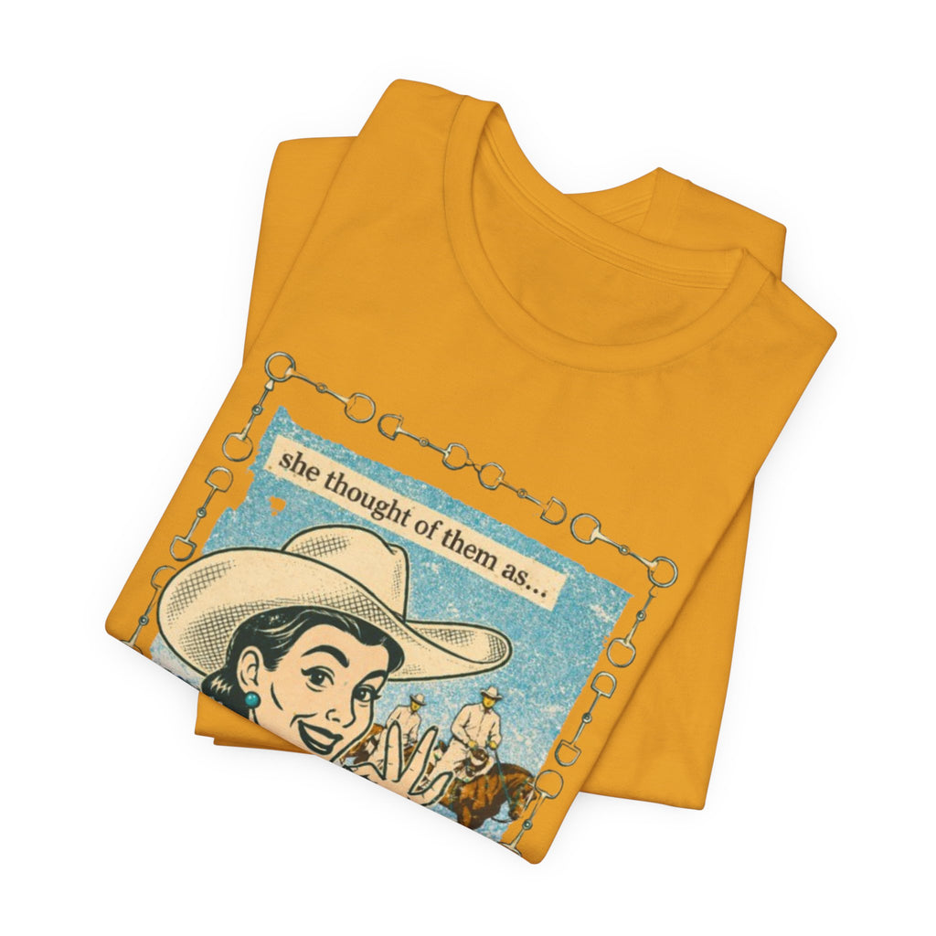 Cowgirl Retro Tee — "She Thought of Them As… a 4-H Project"