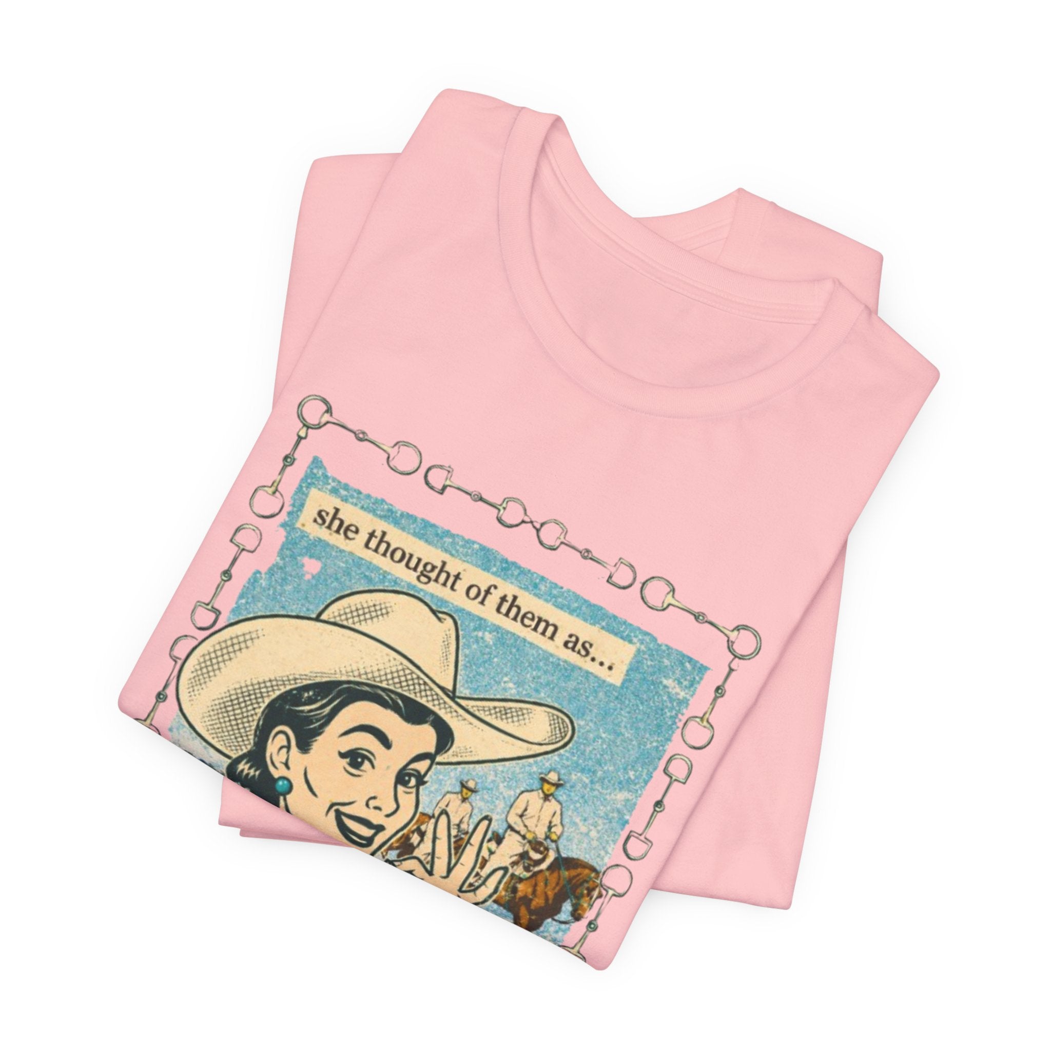 Cowgirl Retro Tee — "She Thought of Them As… a 4-H Project"