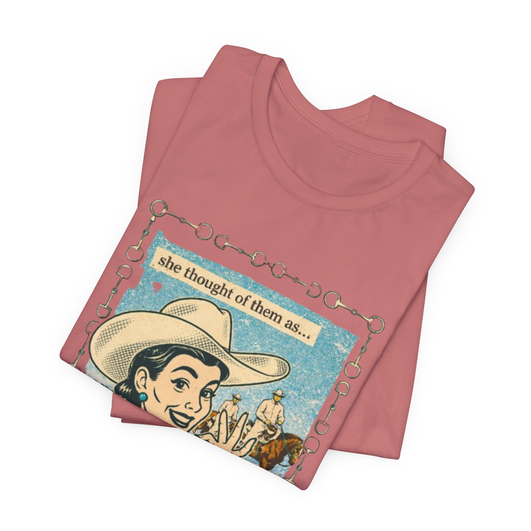 Cowgirl Retro Tee — "She Thought of Them As… a 4-H Project"
