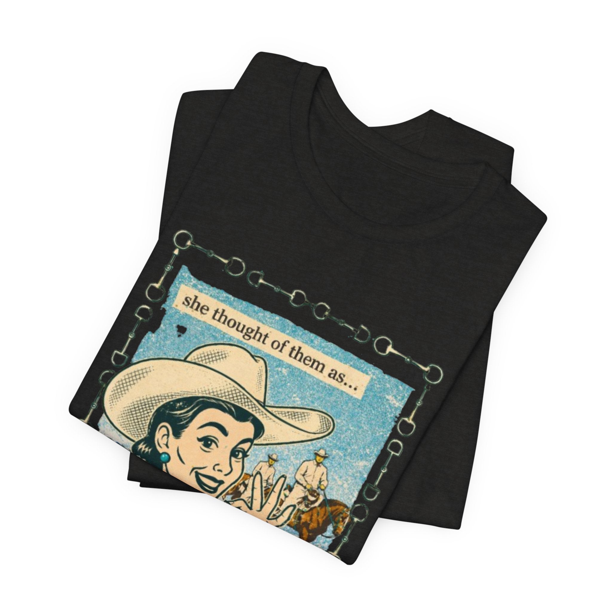 Cowgirl Retro Tee — "She Thought of Them As… a 4-H Project"