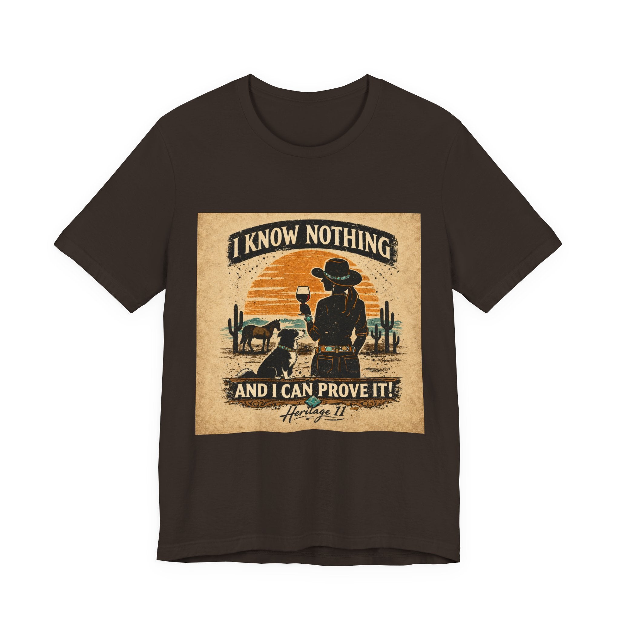 I Know Nothing Cowboy Tee — Vintage Western Graphic T-Shirt