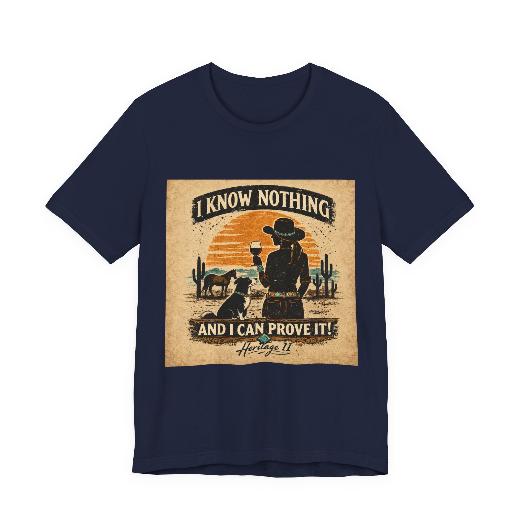 I Know Nothing Cowboy Tee — Vintage Western Graphic T-Shirt