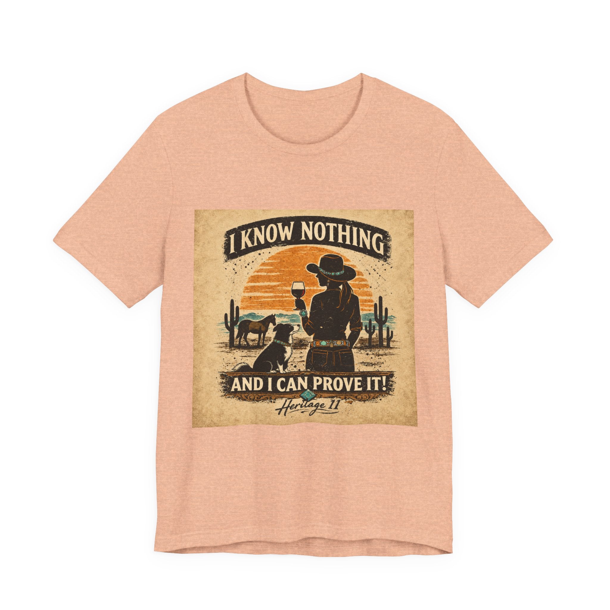 I Know Nothing Cowboy Tee — Vintage Western Graphic T-Shirt